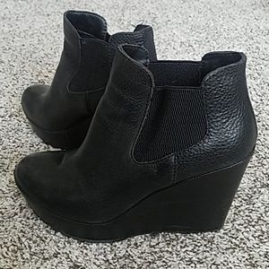 Kork-ease Leather Wedge Bootie